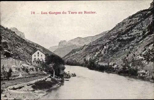 Ak Le Rozier Lozère, les Gorges du Tarn