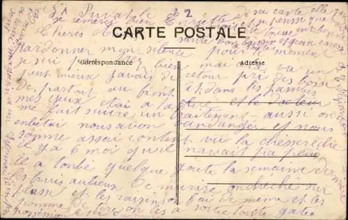 Ak Saint Cirgues en Montagne Ardèche, Vue générale prise de la route de Montpezat