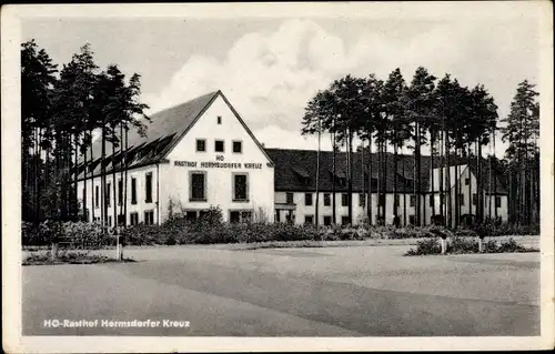 Ak Hermsdorf im Saale Holzland Kreis Thüringen, HO Rasthof Hermsdorfer Kreuz