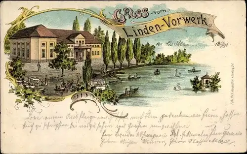 Litho Lindenvorwerk Kohren Sahlis in Sachsen, Gasthaus