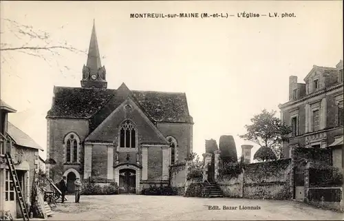 Ak Montreuil sur Maine Maine-et-Loire, L'Eglise