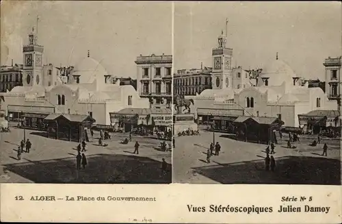 Stereo Ak Algier Alger Algerien, Place du Gouvernement