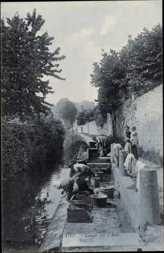 Ak Falaise Calvados, Lavoir sur l'Ante