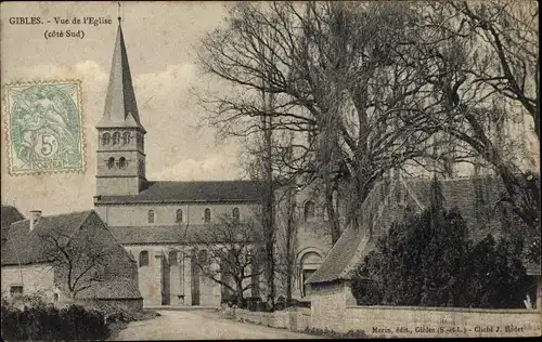 Ak Gibles Saône et Loire, Eglise