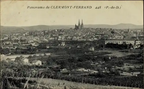 Ak Clermont Ferrand Puy de Dôme, Blick auf den Ort