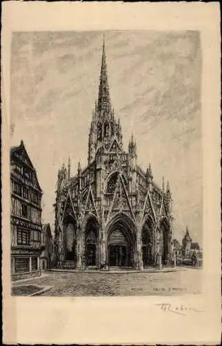 Künstler Ak Rouen Seine Maritime, Eglise Saint Maclou