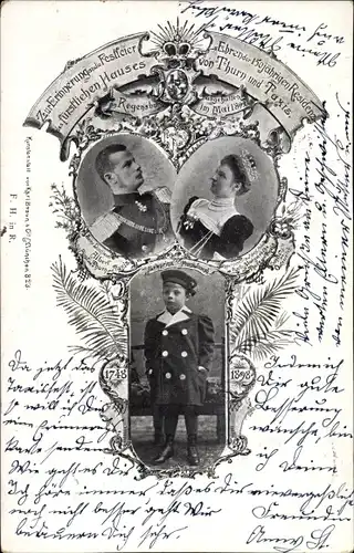 Ak Regensburg, Prinz Albert von Thurn Taxis, Margarethe, Erbprinz Franz Joseph