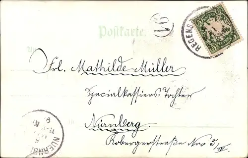 Ak Regensburg, Prinz Albert von Thurn Taxis, Margarethe, Erbprinz Franz Joseph