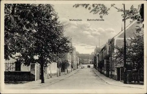 Ak Mutzschen Grimma in Sachsen, Bahnhofstraße