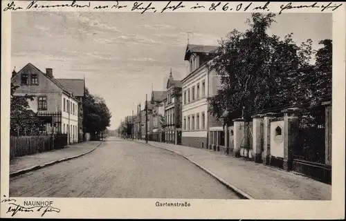 Ak Naunhof im Kreis Leipzig, Gartenstraße