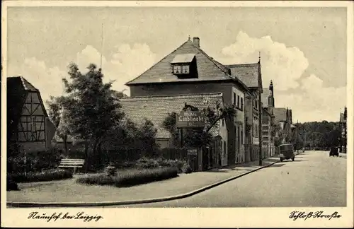 Ak Lindhardt Naunhof im Kreis Leipzig, Schlossstraße, Mühle Lindhardt
