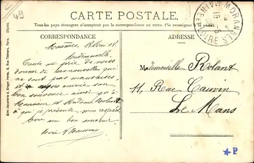 Ak Morannes Maine et Loire, Vue des Moulins