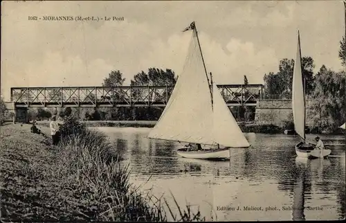 Ak Morannes Maine et Loire, Le Pont