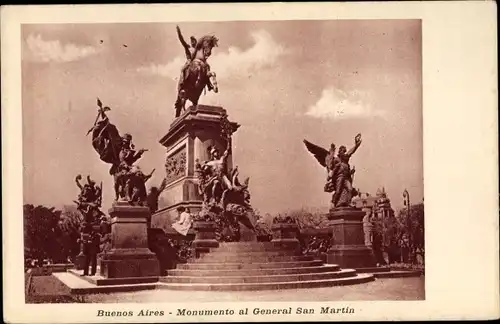 Ak Buenos Aires Argentinien, Monumento al Generale San Martin