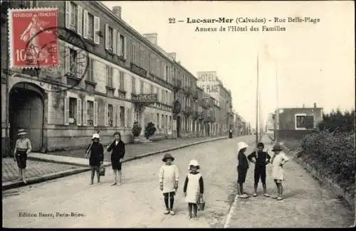 Ak Luc sur Mer Calvados, Rue Belle Plage, Annexe de l'Hotel des Familles