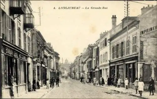 Ak Longjumeau Essonne, La Grande Rue