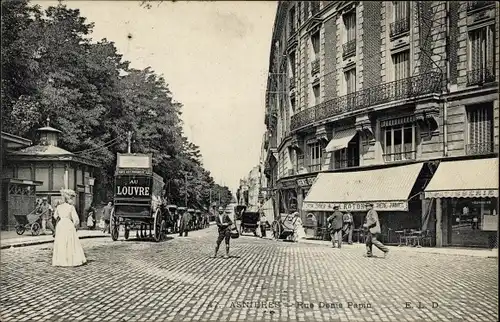 Ak Asnières sur Seine Hauts-de-Seine, Rue Denis Papin