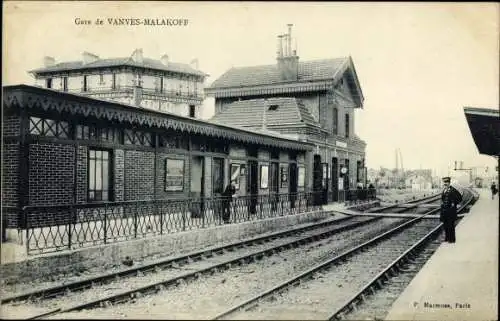 Ak Vanves Hauts de Seine, La Gare Vanves-Malakoff