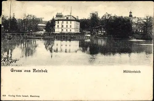 Ak Reinbek Schleswig Holstein, Mühlenteich