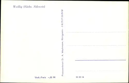 Ak Weißig Struppen Sachsen, Ansicht der Ortschaft