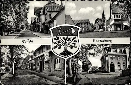 Wappen Ak Tostedt in Niedersachsen, Teilansichten, Straßenpartien