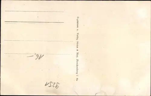 Ak Dittersbach Frankenberg an der Zschopau, Schule, Gasthof zur Linde