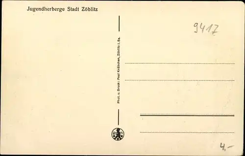 Ak Zöblitz Marienberg im Erzgebirge, Jugendherberge