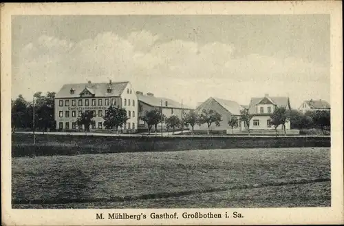 Ak Großbothen Grimma in Sachsen, M. Mühlberg's Gasthof