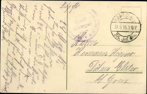 Ak Mann in Frau in polnischen Trachten