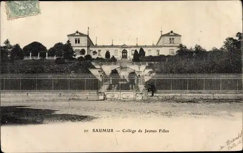 Ak Saumur Maine et Loire, College de Jeunes Filles