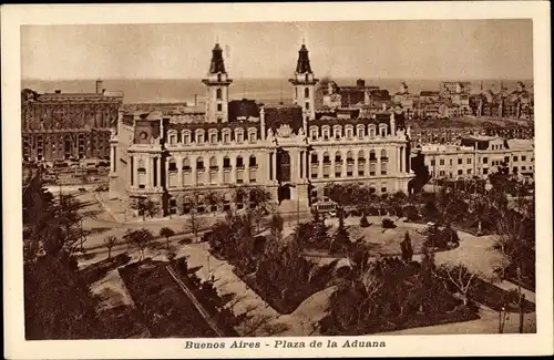 Ak Buenos Aires Argentinien, Plaza de la Aduana