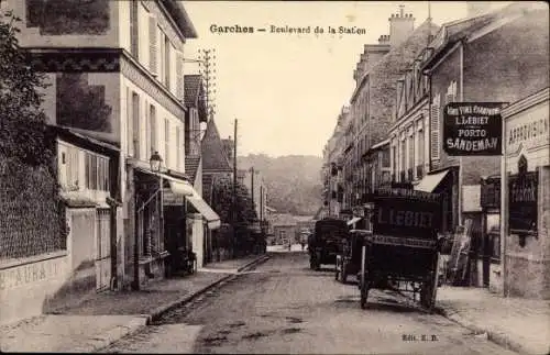 Ak Garches Hauts de Seine, Boulevard de la Station