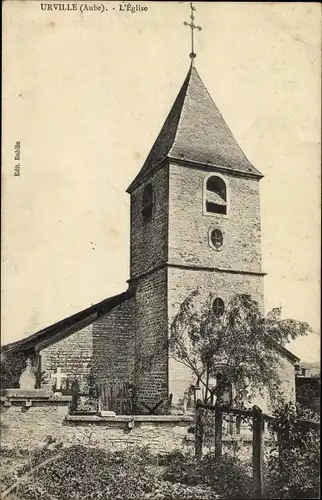 Ak Urville Aube, L'Eglise