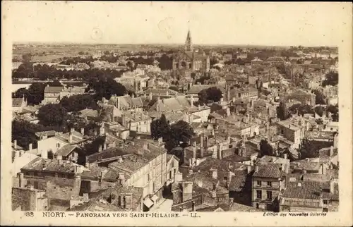 Ak Niort Deux Sèvres, Panorama vers Saint Hilaire