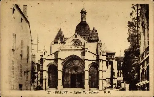 Ak Beaune Côte d’Or, Eglise Notre Dame