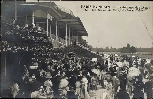 Ak Auteuil Yvelines, Champ de Courses, Les Tribunes, La Journée des Drags