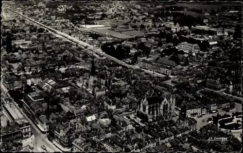 Ak Troyes Aube, Fliegeraufnahme