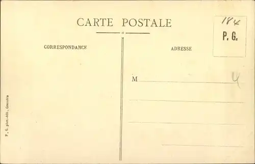 Ak Grenoble Isère, Boulevard Gambetta, La Casque de Néron et les Forts