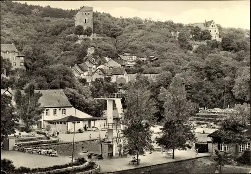 Ak Bad Frankenhausen am Kyffhäuser Thüringen, Schwimmbad