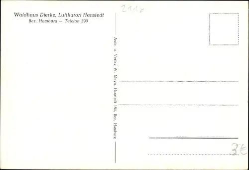 Ak Hanstedt Niedersachsen, Auffahrt zum Waldhaus Dierke im Winter