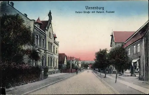 Ak Vienenburg Goslar am Harz, Kaiserstraße, Kaiserliches Postamt