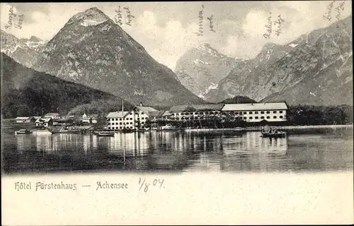 Ak Eben am Achensee in Tirol, Hotel Fürstenhaus