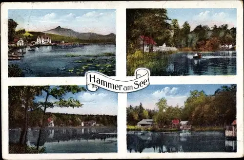 Ak Hamr na Jezeře Hammer am See Region Reichenberg, Ortsansichten