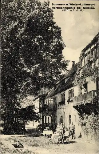 Ak Geising Altenberg im Erzgebirge, Hartmannmühle