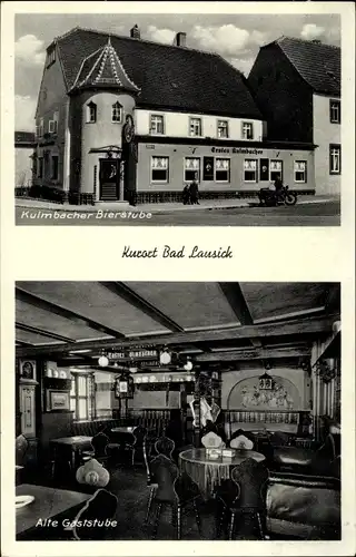 Ak Bad Lausick in Sachsen, Kulmbacher Bierstube, Innenansicht