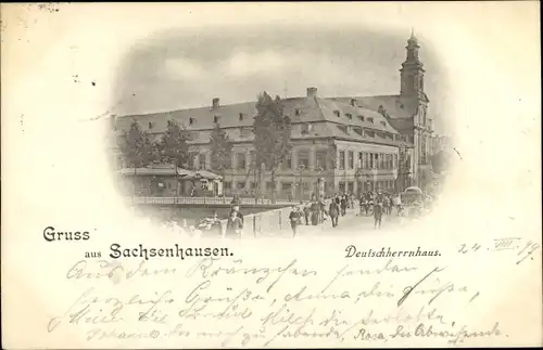 Ak Sachsenhausen Frankfurt am Main, Deutschherrenhaus