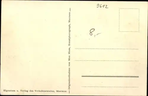 Ak Meerane in Sachsen, Neue Brücke und Kgl. Amtsgericht