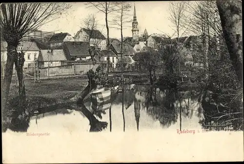 Ak Radeberg in Sachsen, Röderpartie, Ort