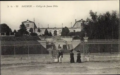 Ak Saumur Maine et Loire, College de Jeunes Filles