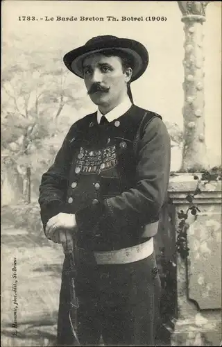 Ak Theodore Botrel, Französischer Sänger, Le Barde Breton